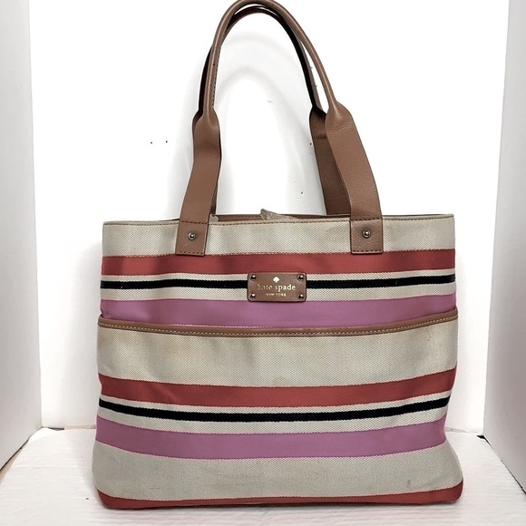 Kate Spade Oak Island Stripe Magazine Tote - Picture 2 of 10